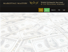Tablet Screenshot of marketingmasteryelite.com